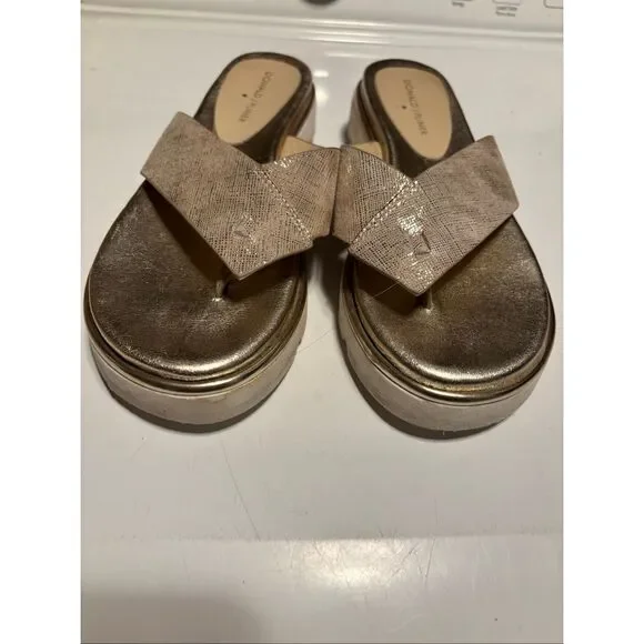 Donald Pliner Gold Sandals - Picture 2 of 7